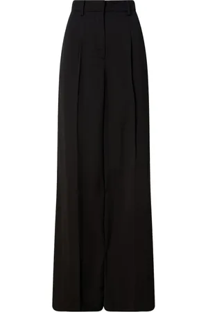 Calvin Klein Dames, Broeken, Zwart, Maat: M Poliester