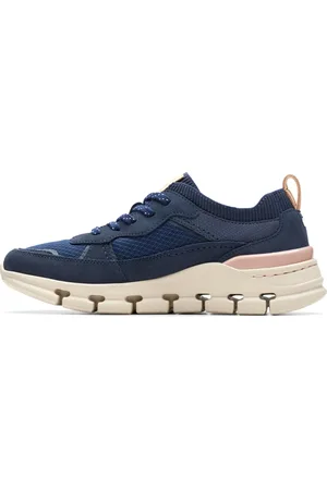 Clarks Dames, Schoenen, Blauw, Maat: 37 1/2 EU Leer