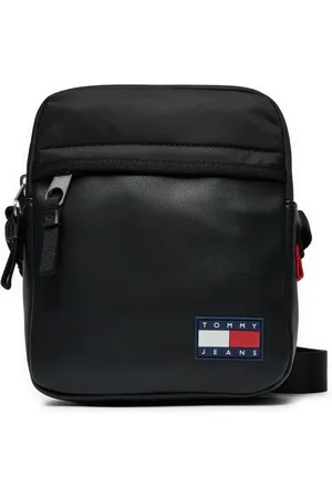 Tommy Hilfiger Heren, Tassen, Zwart, Maat: ONE Size Leer