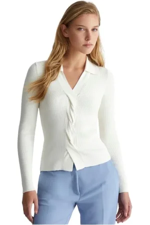 Liu Jo Dames, Truien, Wit, Maat: S Viscose