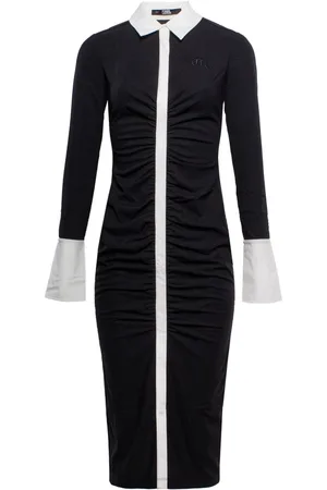 Karl Lagerfeld Dames, Jurken, Zwart, Maat: M Poliester