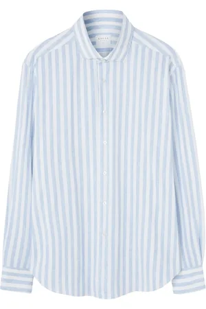 Xacus Heren, Overhemden, Blauw, Maat: L