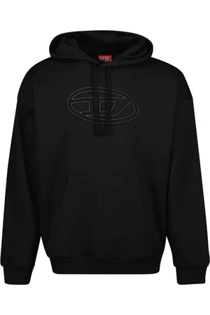 Diesel Heren, Sweatshirts & Hoodies, Zwart, Maat: M Katoen