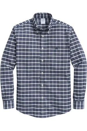 Brooks Brothers Heren, Overhemden, Blauw, Maat: L Katoen