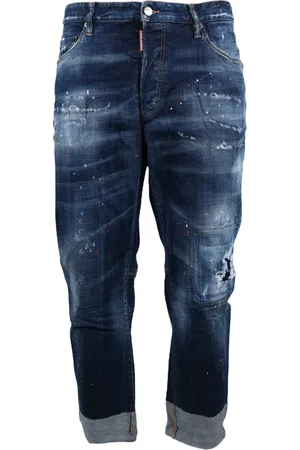 Dsquared2 Heren, Jeans, Blauw, Maat: M Katoen