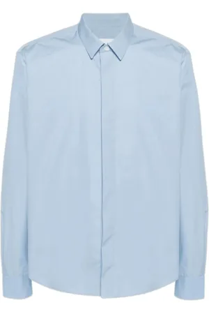Ami Heren, Overhemden, Blauw, Maat: M Katoen