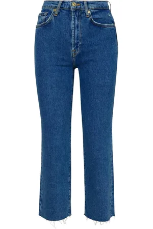 7 for all Mankind Dames, Jeans, Blauw, Maat: W25 Katoen