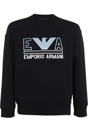 Emporio Armani Heren, Sweatshirts & Hoodies, Blauw, Maat: XL Jersey