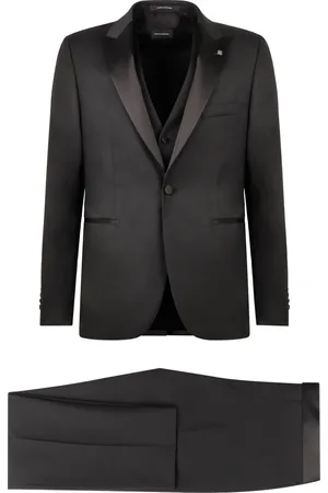 TAGLIATORE Heren, Pakken, Zwart, Maat: L Wol