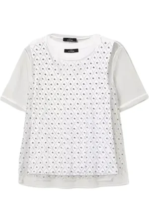 Twin-Set Dames, Blouses & Shirts, Wit, Maat: M