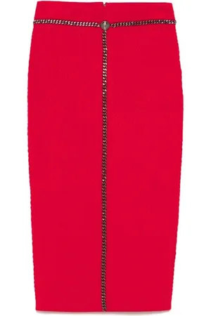 Elisabetta Franchi Dames, Rokken, Rood, Maat: M Viscose