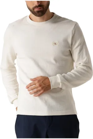 Calvin Klein Heren, Tops, Wit, Maat: M Katoen