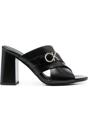 Calvin Klein Dames, Schoenen, Zwart, Maat: 38 EU Leer