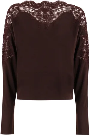 ERMANNO SCERVINO Dames, Truien, Rood, Maat: L