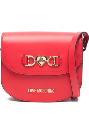 Moschino Dames, Tassen, Rood, Maat: ONE Size Leer