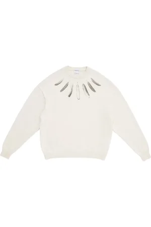 MARCELO BURLON Heren, Truien, Wit, Maat: S Leer