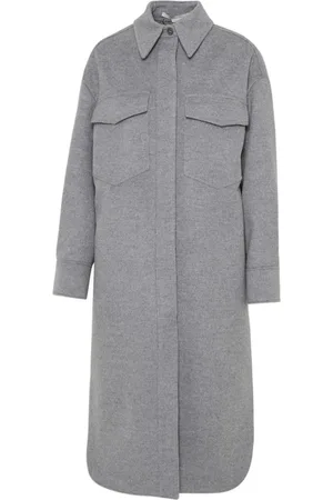 Stella McCartney Dames, Mantels, Grijs, Maat: XS Wol