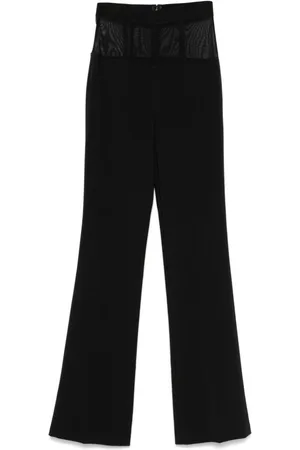 Elisabetta Franchi Dames, Broeken, Zwart, Maat: L