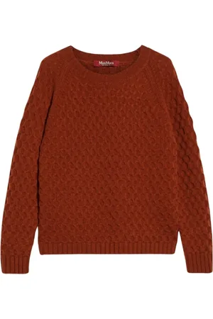 Max Mara Dames, Truien, Bruin, Maat: S Wol