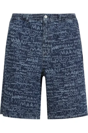 Marni Heren, Korte broeken, Blauw, Maat: W31 Katoen