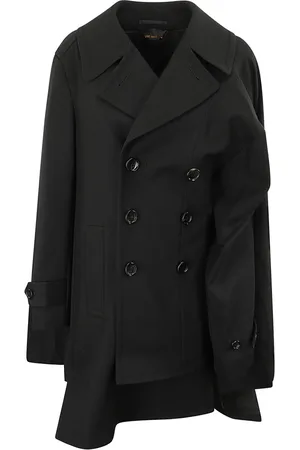 Comme des Garçons Dames, Mantels, Zwart, Maat: S