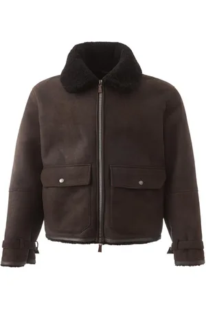 LARDINI Heren, Jassen, Bruin, Maat: 3XL Leer