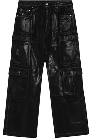 Rick Owens Heren, Broeken, Zwart, Maat: W32 Denim
