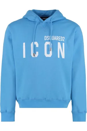 Dsquared2 Dames, Sweatshirts & Hoodies, Blauw, Maat: XS Katoen