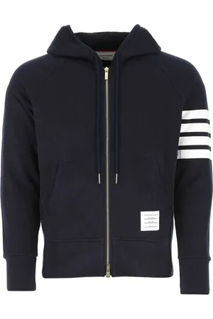 Thom Browne Heren, Sweatshirts & Hoodies, Blauw, Maat: L Katoen