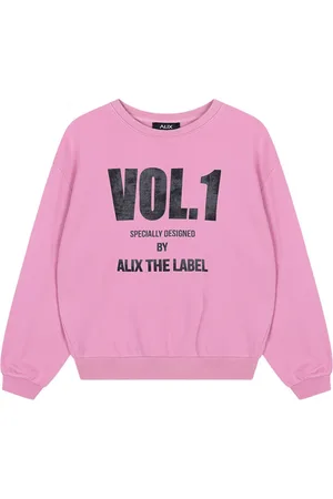 Alix the label Dames, Sweatshirts & Hoodies, Roze, Maat: L Katoen