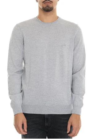 HUGO BOSS Heren, Truien, Grijs, Maat: 2XL Wol