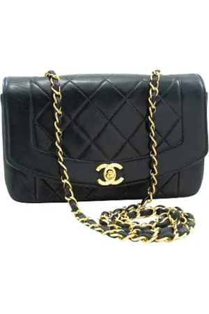 CHANEL Dames, Pre-owned, Zwart, Maat: ONE Size Leer