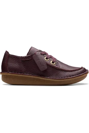 Clarks Dames, Schoenen, Rood, Maat: 37 1/2 EU Leer