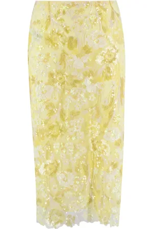 ERMANNO SCERVINO Dames, Rokken, Geel, Maat: XS