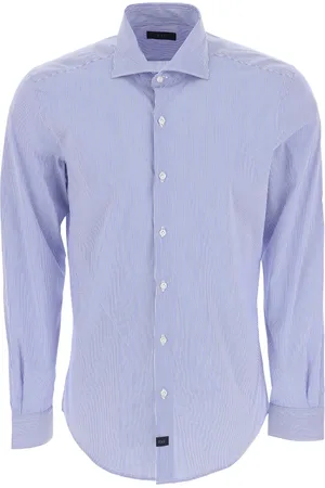 FAY Heren, Overhemden, Blauw, Maat: 3XL Katoen