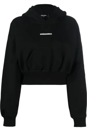 Dsquared2 Dames, Sweatshirts & Hoodies, Zwart, Maat: M Katoen