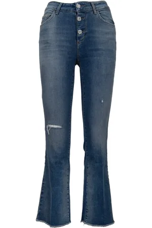 Liu Jo Dames, Jeans, Blauw, Maat: W27 Katoen