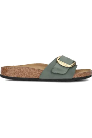 Birkenstock Dames, Schoenen, Groen, Maat: 43 EU Leer