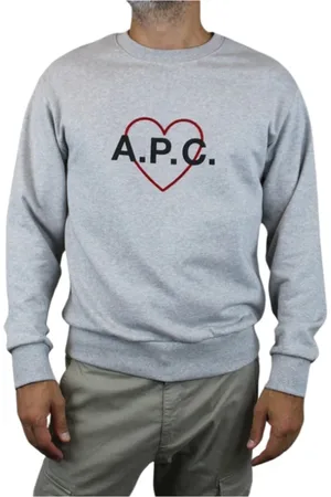 A.P.C. Heren, Sweatshirts & Hoodies, Blauw, Maat: XL Jersey