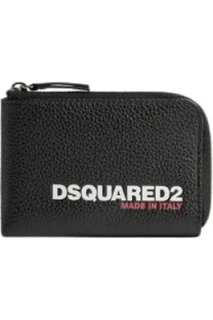 Dsquared2 Heren, Accessoires, Zwart, Maat: ONE Size Leer
