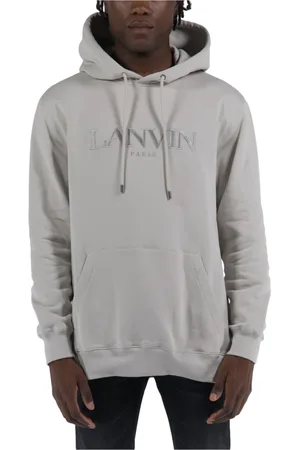 Lanvin Heren, Sweatshirts & Hoodies, Grijs, Maat: XL Katoen