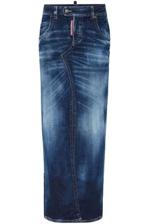 Dsquared2 Dames, Rokken, Blauw, Maat: S Denim