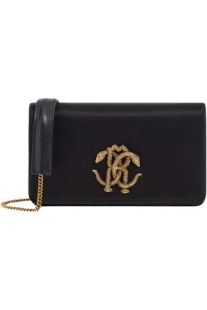 Roberto Cavalli Dames, Tassen, Zwart, Maat: ONE Size Katoen