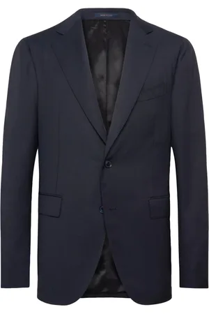 Boggi Milano Heren, Pakken, Blauw, Maat: S Wol
