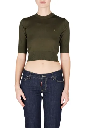 Dsquared2 Dames, Truien, Groen, Maat: XS Wol