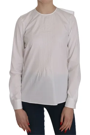 Dsquared2 Dames, Blouses & Shirts, Wit, Maat: 2XS Katoen