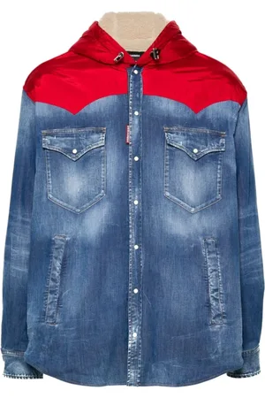 Dsquared2 Heren, Jassen, Blauw, Maat: XL Denim