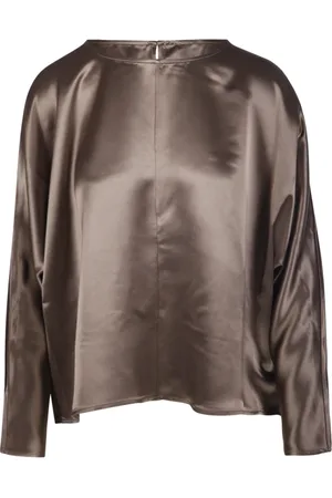 By Malene Birger Dames, Blouses & Shirts, Bruin, Maat: M Poliester