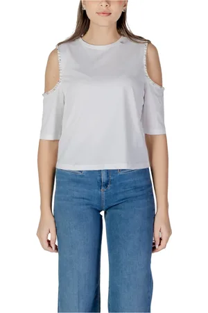 Liu Jo Dames, Blouses & Shirts, Wit, Maat: L Denim