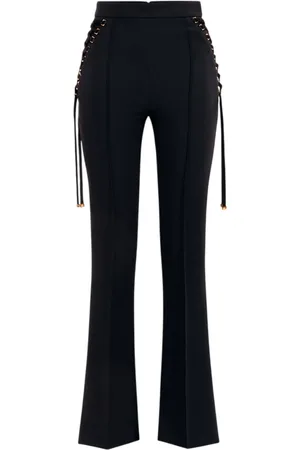 Elisabetta Franchi Dames, Broeken, Zwart, Maat: XL Poliester